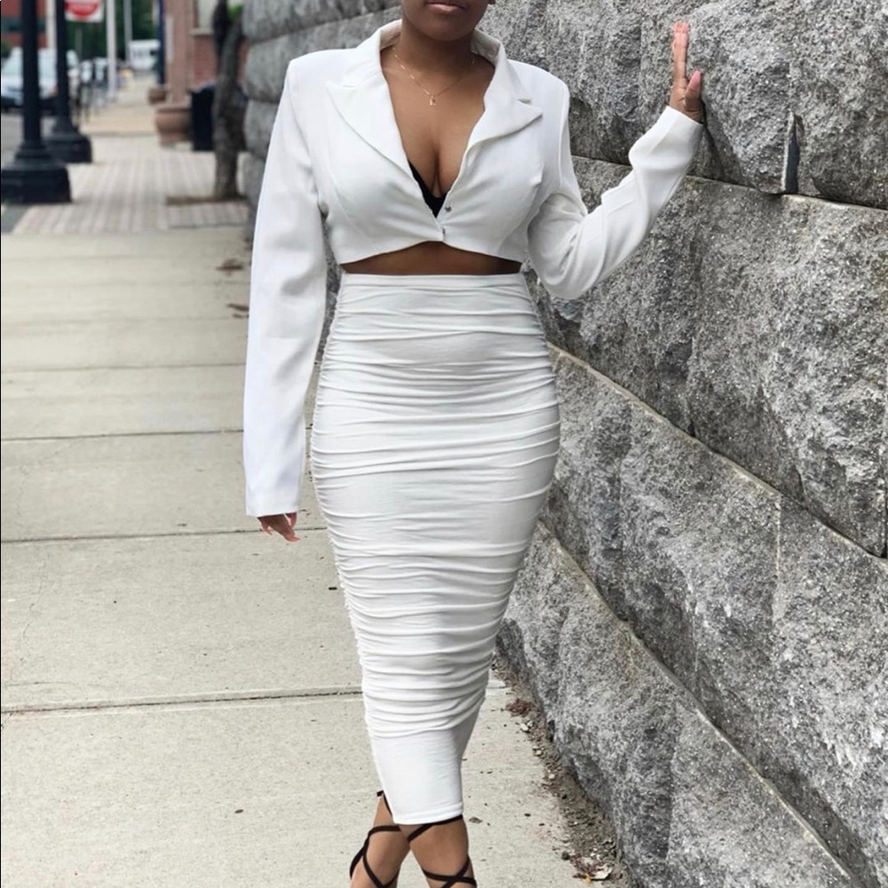 Blazed cropped jacket